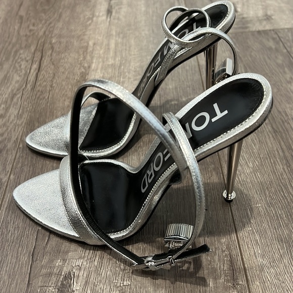 Tom Ford Silver Heels - Picture 2 of 5